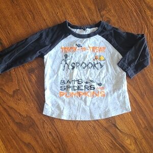 Kids Halloween Themed Shirt - Black and Gray Raglan (🛍 Bundle ANY 6/$36)